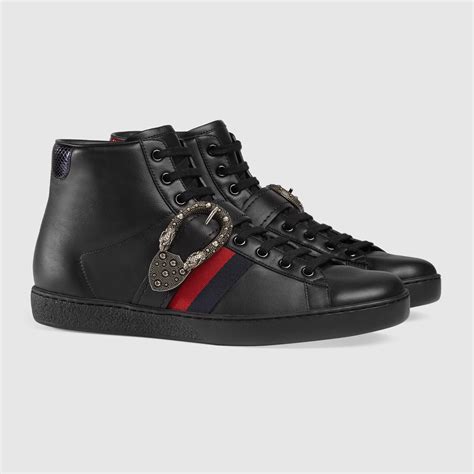 gucci ace high top shoes|gucci high top sneakers men's.